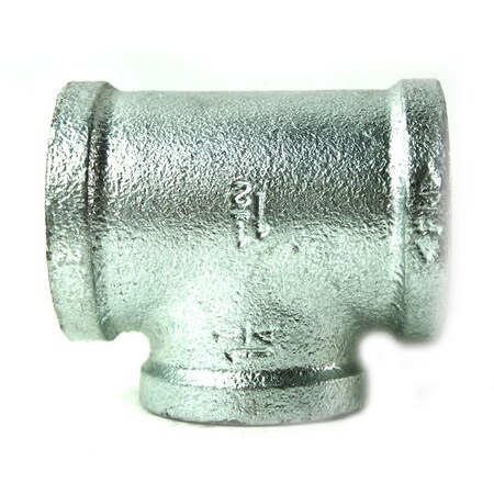 Thrifco Plumbing 1-1/2 Inch x 1-1/2 Inch x 1-1/4 Inch Galvanized Steel Reducer T 5217084